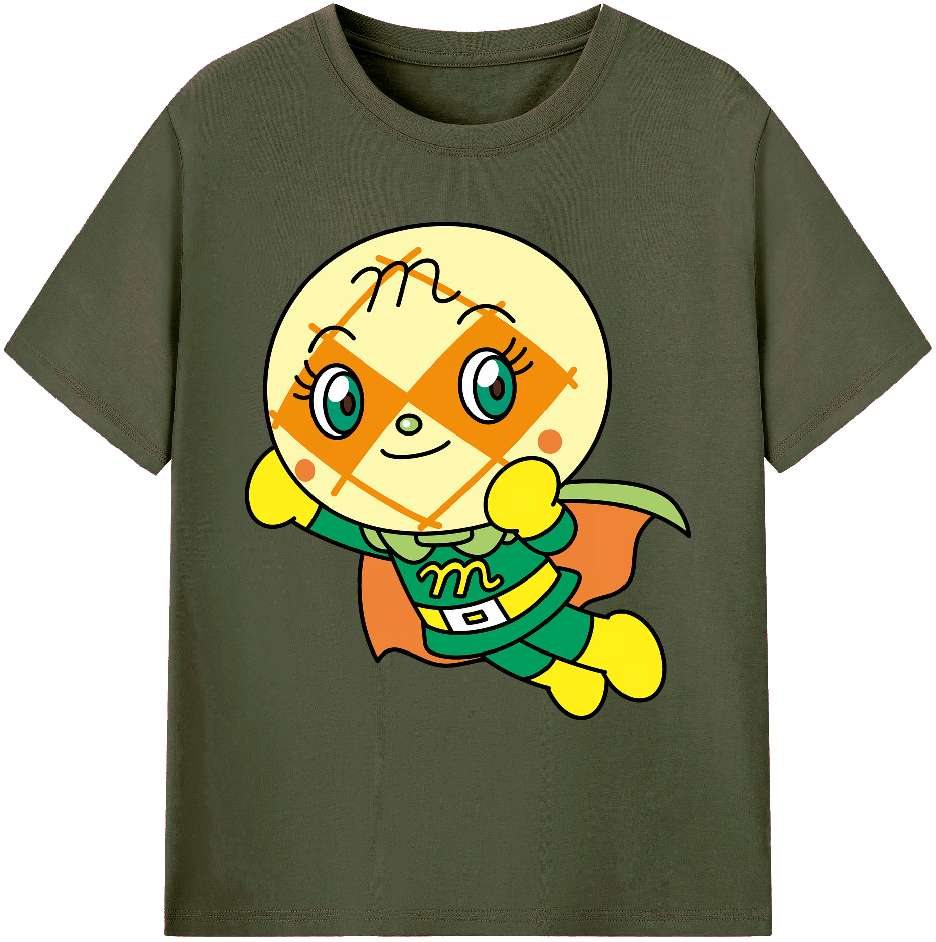 （画像用） アンパンマン Anpanman 綿100％ メンズ半袖Tシャツ｜肌触りやわらか＆通気性
